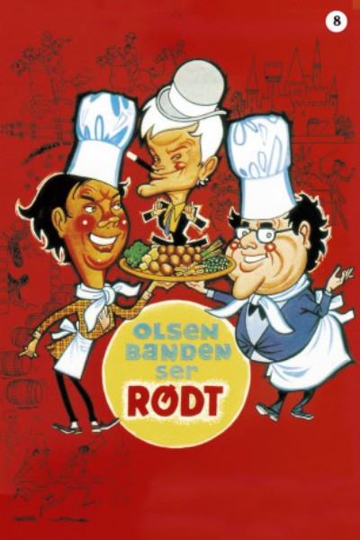 poster Olsen-banden ser rødt&nbsp;&nbsp;(1976)