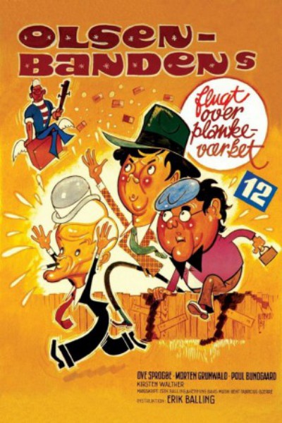 poster Olsen-bandens flugt over plankeværket&nbsp;&nbsp;(1981)