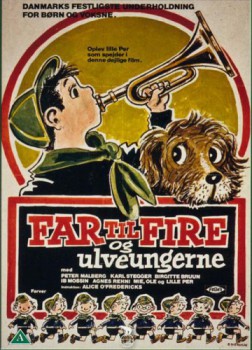 poster Far til fire og ulveungerne&nbsp;&nbsp;(1958)