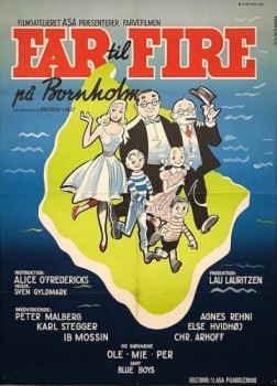 poster Far til fire på Bornholm&nbsp;&nbsp;(1959)